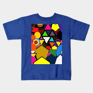 Geometric Shapes in Colors Kids T-Shirt